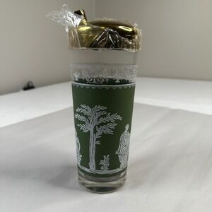 Jeanette Hellenic Wedgewood Jasperware Grecian Goddess Green Cocktail Shaker